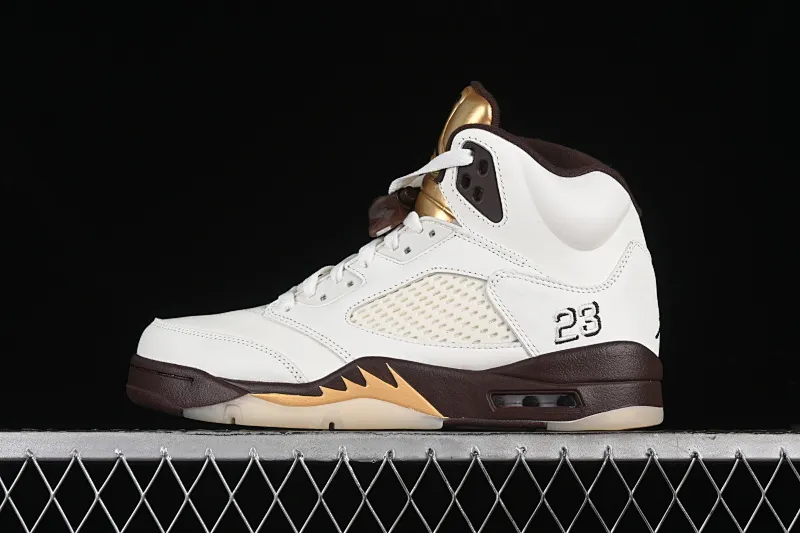 All categories Air Jordan Jordan series basketball shoes Air Jordan 5 Air Jordan 5 Retro AJ5 Joe 5 white brown DD9336-200